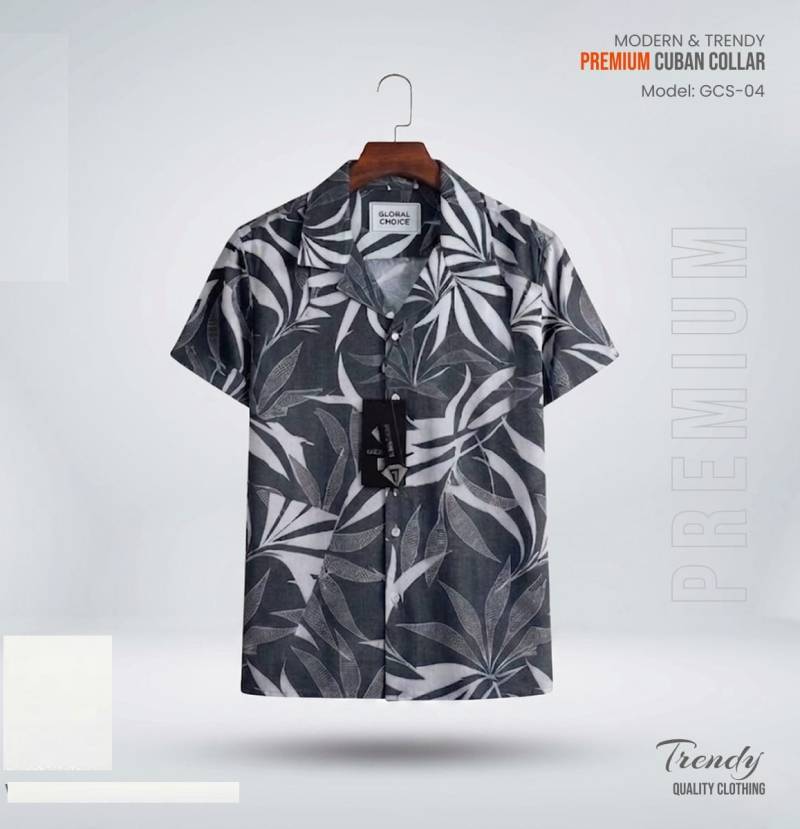 Premium Short Sleeve Cuban Collar Shirt
